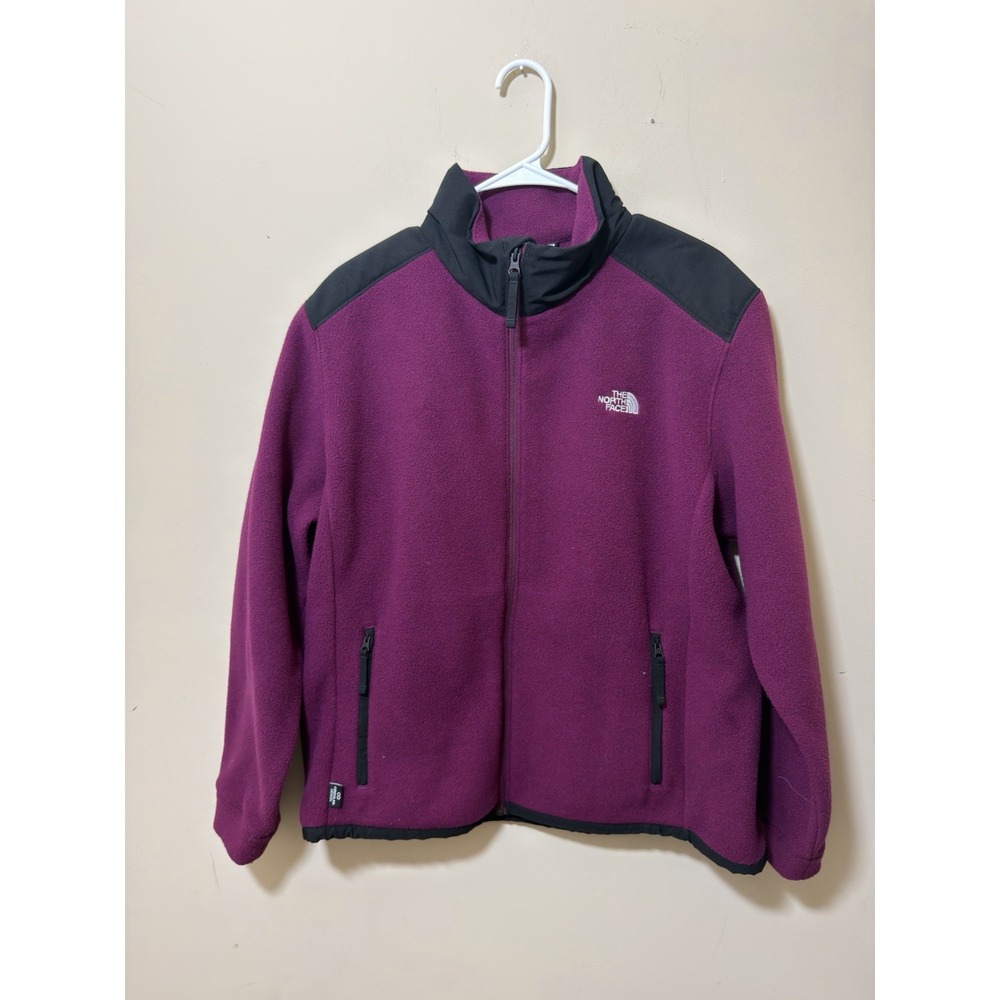 North Face Women's Alpine Polartec 200 Purple/Black XL